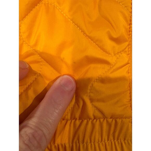 Columbia Women's Insulated Bomber Jacket Yellow Size L Hooded Casual - Picture 15 of 16